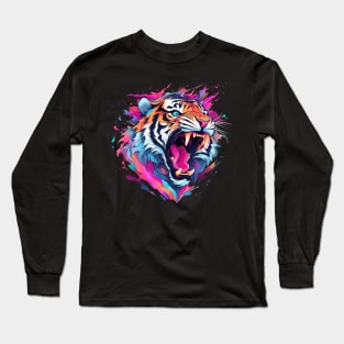 angry tiger Long Sleeve T-Shirt